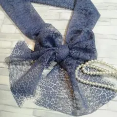 レース帯揚げ❀着物 振袖 成人式 卒業式 帯飾り ❀