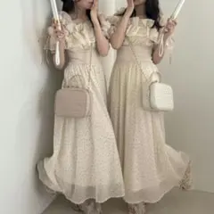 MAJESTIC LEGON ミルフィーユフリルコルセットワンピ