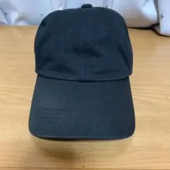 シンプル コットン ベースボールキャップ ブラック