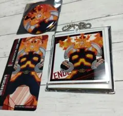 特典付 ヒロアカ エンデヴァー 轟炎司 缶バッジ アクキー ジャンプフェスタ