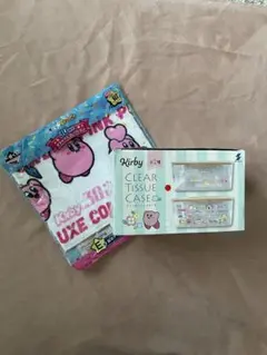 星のカービィ クリアティッシュケース カフェタイム　一番くじ30周年 E賞タオル