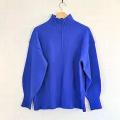 ✨美品✨ロペピクニック　鮮やかな青 ハイネック ニットセーター 長袖　サイズ38