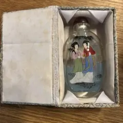 中国美術 内絵 鼻煙壺 ガラス製 骨董品