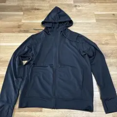 【Mサイズ・ブラック】ユニクロUVカットメッシュフルジップパーカ