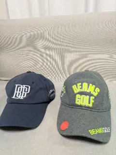 美品【BEAMS GOLF】ビームス キャップ 2個セット　　　 立体ロゴ