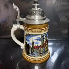 ドイツ製ヴィンテージ】ラインハルト・メルケルバッハ 蓋付きビア