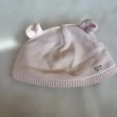 ファミリアニット帽子　ピンク