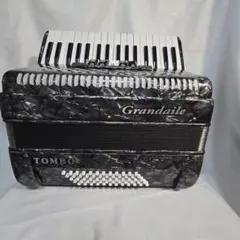 CHANSON アコーディオン ホワイト/レッド7.8kgオシャレなパリ音楽最適
