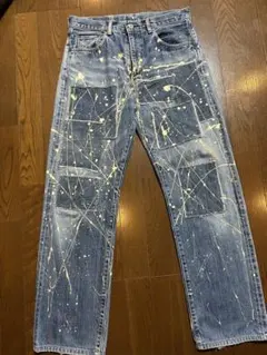 リーバイス LEVI’S デニムパンツ ビックE 復刻 リメイク ペイント