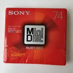 SONY Mini Disc 74分 ルビー・レッド