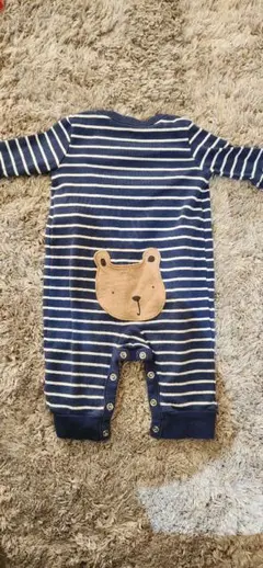 baby gap ストライプロンパース 50cm