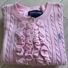 【キッズ90】RALPH LAUREN ラルフローレン カーディガン ピンク