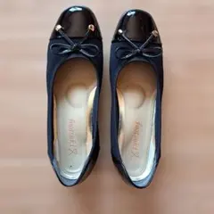 footskill ブラック フラットシューズ