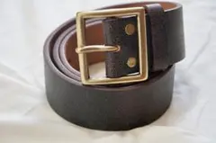 DOUBLE RL ディストレスト レザーベルト 34 ブラック（茶芯） DOUBLE RL RALPH LAUREN/ダブル アール エル ラルフ ローレン通販