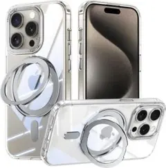 iPhone 13 Pro 用 ケース Magsafe対応 360°回転スタンド