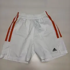 adidas ホワイト/オレンジ ショートパンツ J/O