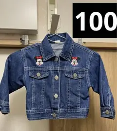 100cm デニムジャケット　韓国子供服　ミニー