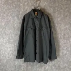 S*C様 Dickies ワークシャツ XL チャコールグレー 長袖 ホンジュラ