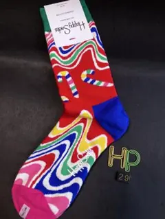 新品HappySocksハッピーソックス レディースソックス キャンディケーン
