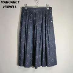 美品】マーガレットハウエル リネンコットンタックスカート 24SS