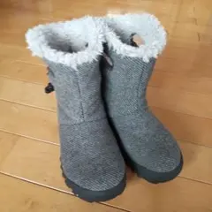 ムートンブーツ グレー