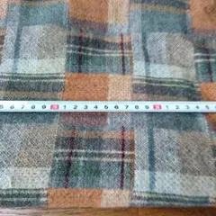 裏起毛チェック柄生地 　56×144cm