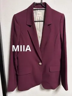 MIIA バーガンディ テーラードジャケットのサムネイル