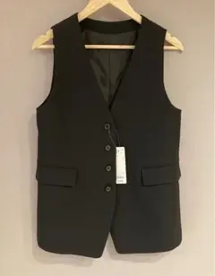 ☆マミーちゃん様専用☆ GU ノーカラーベスト　ブラック　Sサイズ