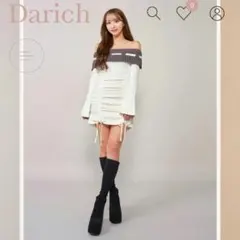 ♡ Darich ダーリッチ オフショルステッチニット ワンピース ♡