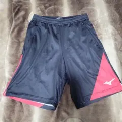 21）Mizuno レッド パターンパンツ バレーボールオーダーゲームパンツ