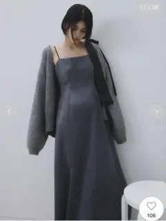 カーディガン・キャミワンピース セット サテンワンピースFRAY I.D