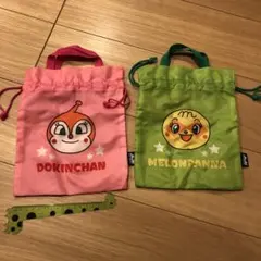 ドキンちゃん　メロンパンナ　巾着
