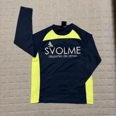 SVOLME 長袖プラクティスシャツ ネイビー×イエローのサムネイル