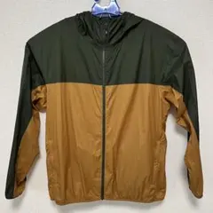 【美品】ユニクロ ポケッタブルUVカットパーカ Lサイズ 収納袋付 バイカラー