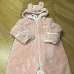 ミキハウス マイクロファー カバーオール うさぎ60 70 80