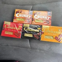 ロッテガーナチョコレート クランキーなど　5箱セットのサムネイル