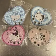 【未開封】ハローキティ 刺繍カスタムキーホルダー4個セット コンプリート