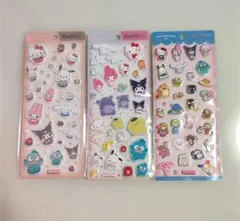 【正規品】ぷっくりシール サンリオキャラクターズ 3枚セット