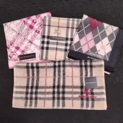 BURBERRY ハンカチ＆大判ハンカチ＆タオルハンカチ４枚セット★未使用