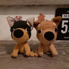 THE DOG　ボールチェーン付きおすわりぬいぐるみ　チワワ