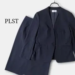 PLST プラステ セットアップ パンツスーツ 3点セット ネイビー XS、S