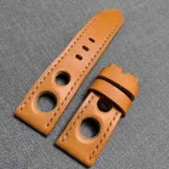 時計ベルト 26mm ラリー　パンチング　ラグ幅26mm　尾錠幅24mm 激厚のサムネイル