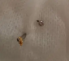 は*ー様 アナトメタル パフィハートエンド 18K イエローゴールド 16G 2