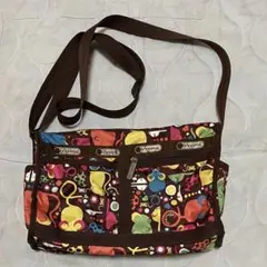 レスポートサック　ショルダーバッグ　動物柄　中古