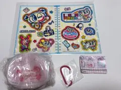 ミニエナメルバッグマスコット メゾピアノ　Cピンク　ガチャガチャ　ステッカー付