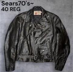 70's 〜 Sears ダブル ライダース ジャケット 40 REG. L