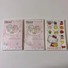 新品未開封 ハローキティ キキララ ポチ袋 8枚入り×3 サンリオ 2009年