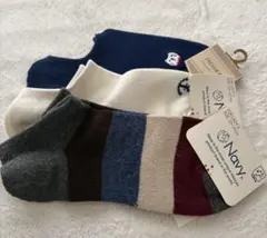 【新品】スニーカーソックス　3点セット　23-25cm