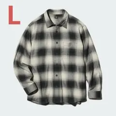 UNIQLO フランネルチェックシャツ L