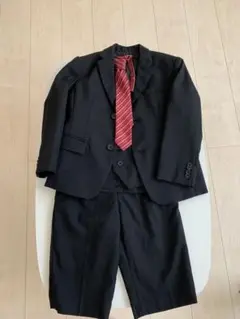 COMME CA ISM 黒スーツ4点セット　120サイズ